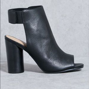 Call it sprint peep-toe booties